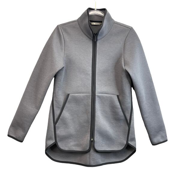 The North Face Womens Sweater Size Medium Thermal Full Zip Gray